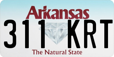 AR license plate 311KRT