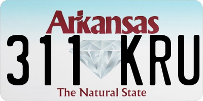AR license plate 311KRU