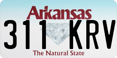 AR license plate 311KRV