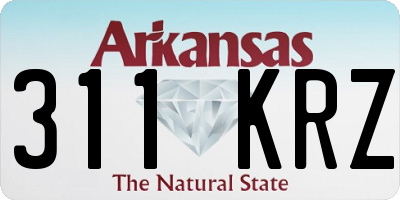 AR license plate 311KRZ