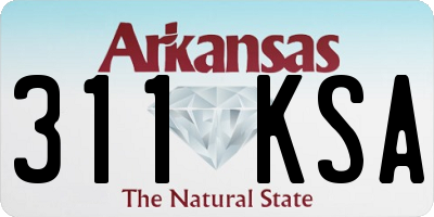 AR license plate 311KSA