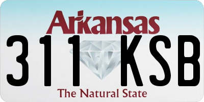 AR license plate 311KSB
