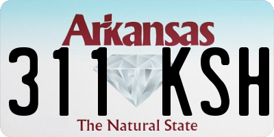 AR license plate 311KSH