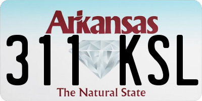AR license plate 311KSL