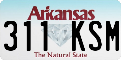 AR license plate 311KSM