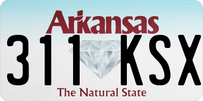 AR license plate 311KSX