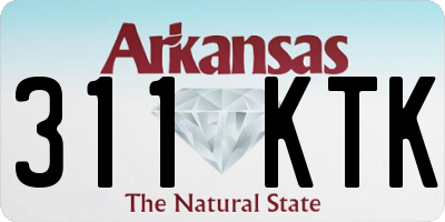 AR license plate 311KTK