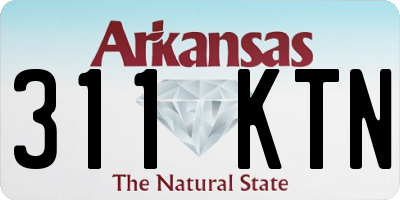 AR license plate 311KTN