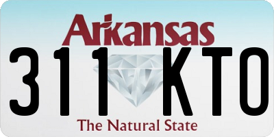AR license plate 311KTO
