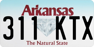 AR license plate 311KTX