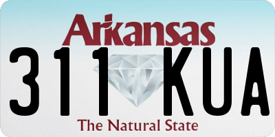 AR license plate 311KUA