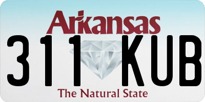 AR license plate 311KUB