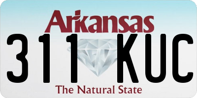 AR license plate 311KUC