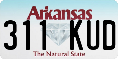 AR license plate 311KUD