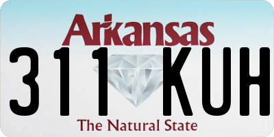 AR license plate 311KUH