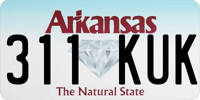 AR license plate 311KUK