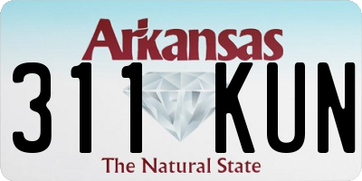 AR license plate 311KUN
