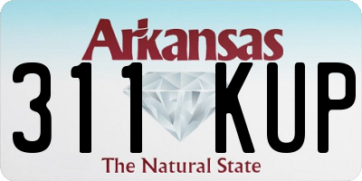 AR license plate 311KUP