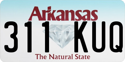 AR license plate 311KUQ