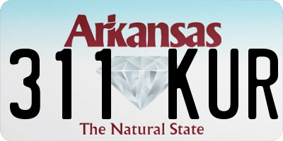 AR license plate 311KUR