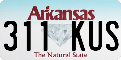 AR license plate 311KUS