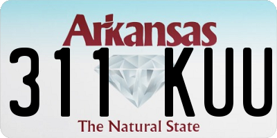 AR license plate 311KUU