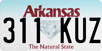 AR license plate 311KUZ