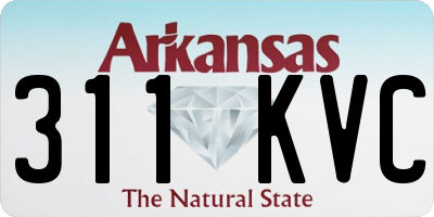 AR license plate 311KVC