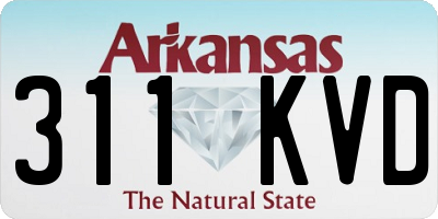 AR license plate 311KVD