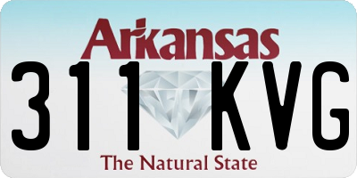 AR license plate 311KVG
