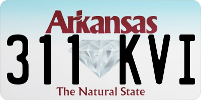 AR license plate 311KVI