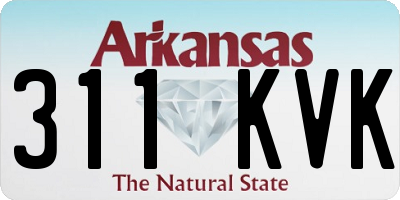 AR license plate 311KVK