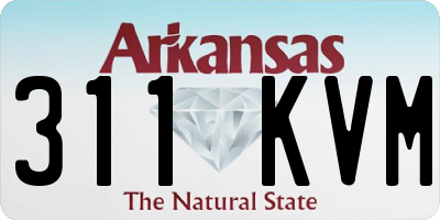 AR license plate 311KVM