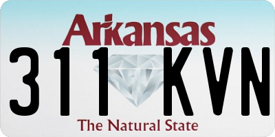 AR license plate 311KVN