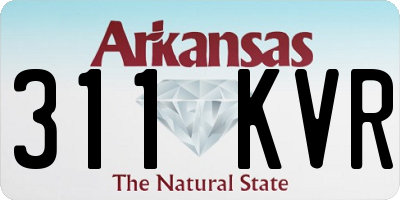 AR license plate 311KVR