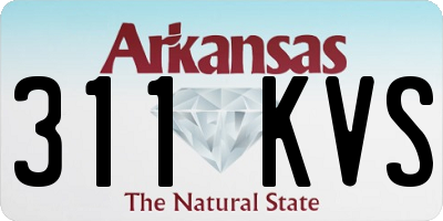 AR license plate 311KVS