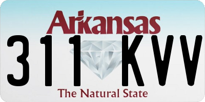 AR license plate 311KVV