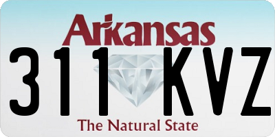 AR license plate 311KVZ