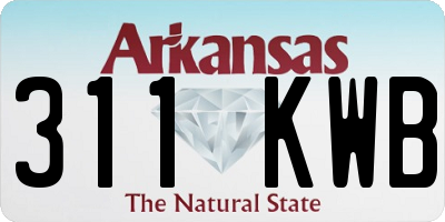 AR license plate 311KWB