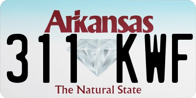 AR license plate 311KWF