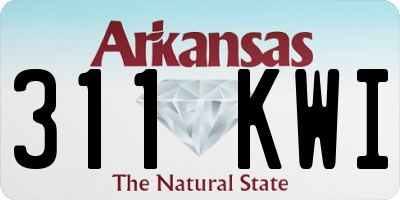 AR license plate 311KWI