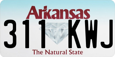 AR license plate 311KWJ