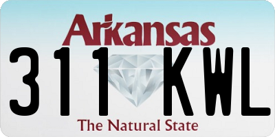 AR license plate 311KWL
