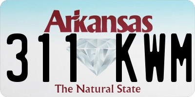 AR license plate 311KWM