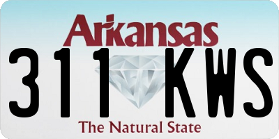 AR license plate 311KWS