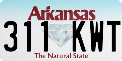 AR license plate 311KWT