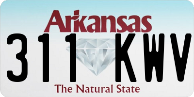 AR license plate 311KWV