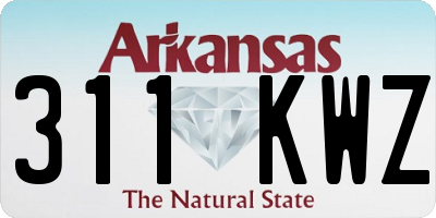 AR license plate 311KWZ