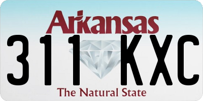 AR license plate 311KXC