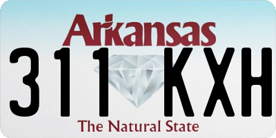 AR license plate 311KXH